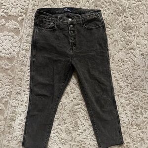 Gap jeans, black, high rise vintage slim, size 12/31 women’s